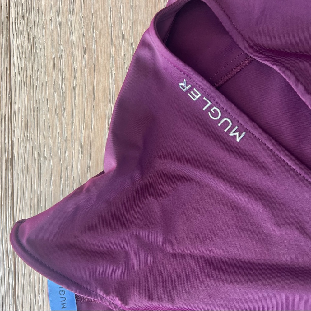 Mugler Double Cutout Mesh Bodysuit